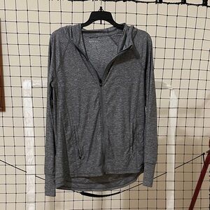 Athleta Gray Zip-Up Hoodie